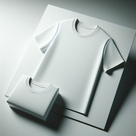 Blank T-Shirt Mock-Up - 3D Renderingの素材