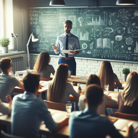 Businessman Giving Presentation To Audience in Conference Room. Business concept.の素材