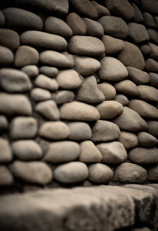 stacked stone wallの素材
