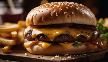 Gourmet cheeseburgerの素材