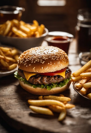 Gourmet cheeseburgerの素材