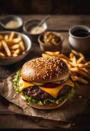 Gourmet cheeseburgerの素材