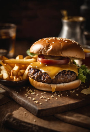 Gourmet cheeseburgerの素材