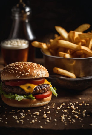 Gourmet cheeseburgerの素材