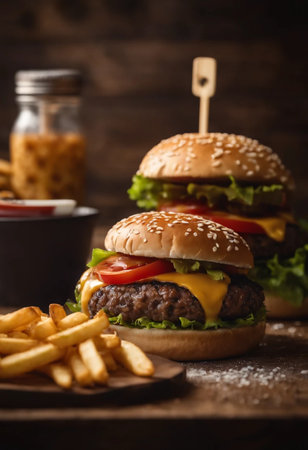 Gourmet cheeseburgerの素材