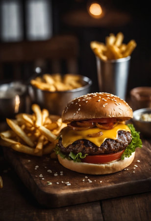 Gourmet cheeseburgerの素材