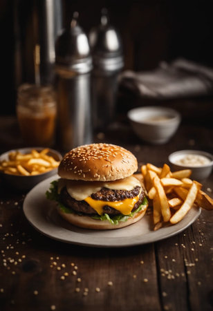 Gourmet cheeseburgerの素材