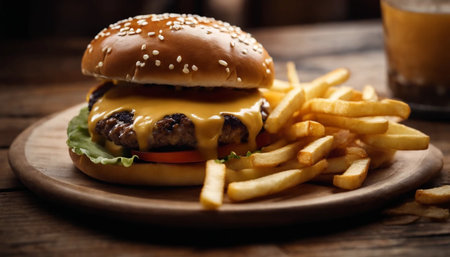 Gourmet cheeseburgerの素材