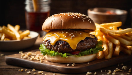 Gourmet cheeseburgerの素材