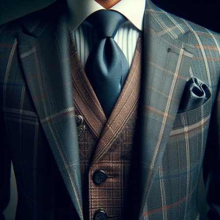 Businessman in suit with necktie and tie. Vintage style.の素材