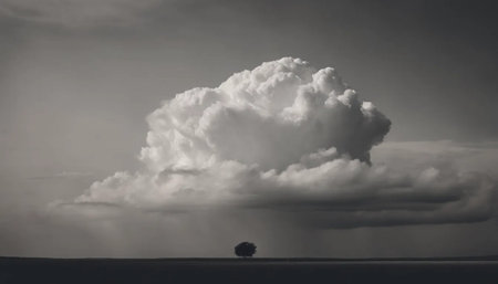 White cloud in the skyの素材