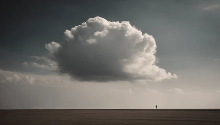 White cloud in the skyの素材