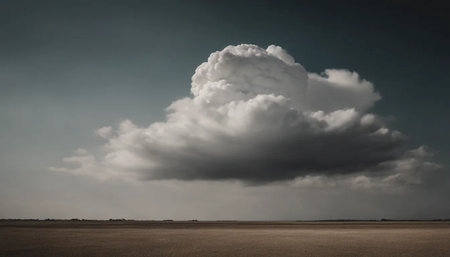 White cloud in the skyの素材