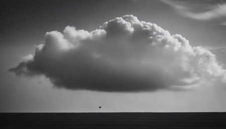 White cloud in the skyの素材