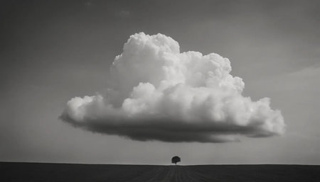 White cloud in the skyの素材