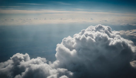 White cloud in the skyの素材