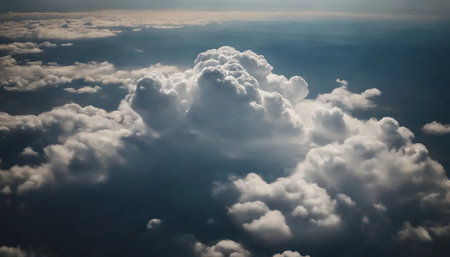 White cloud in the skyの素材