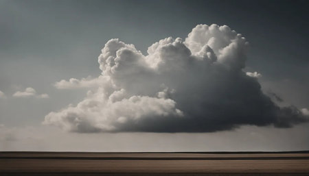 Clouds in the sky on a stormy day, natural backgroundの素材