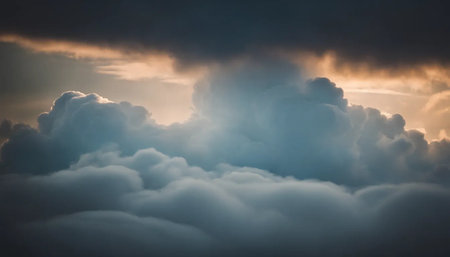 White cloud in the skyの素材