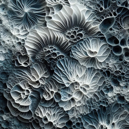 Abstract fractal. Fractal art background for creative design. Decoration for wallpaper, desktop, poster, cover booklet. Print for clothes, t-shirt. Creative illustration for designの素材