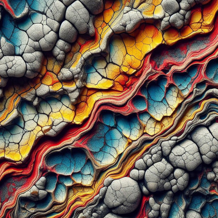 Abstract background. Psychedelic fractal texture. 3D rendering.の素材