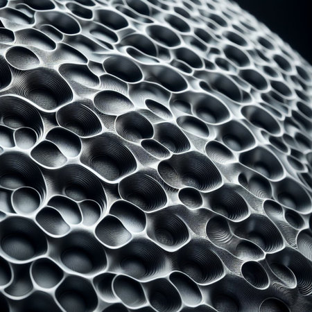 Abstract background of metal. 3d rendering, 3d illustration.の素材