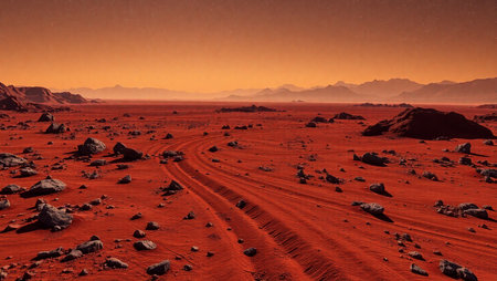 Landscape of the Namib Desert in Namibia, Africa.の素材
