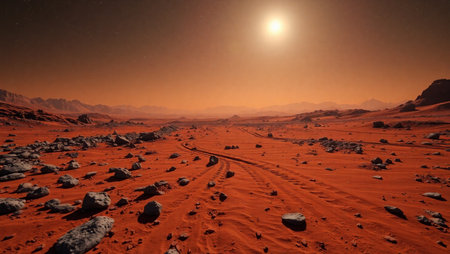 Landscape of the Sahara desert in Morocco, Africa, Africa.の素材