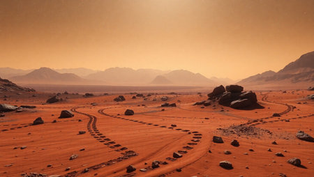 Landscape in Wadi Rum desert, Jordan, Middle East.の素材