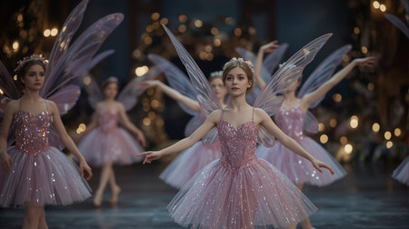 Chinese Yi ethnic dancers perform on stage at JINCHENG theater December 27, 2008 in Chengdu, China.の素材