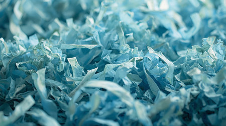 Close up of blue shredded cabbage as background. Selective focus.の素材