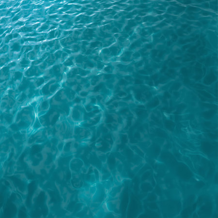 abstract background with ripples in the blue water of the seaの素材
