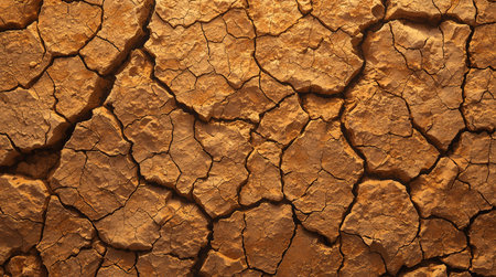 Dry cracked earth background. Global warming and climate change concept.の素材