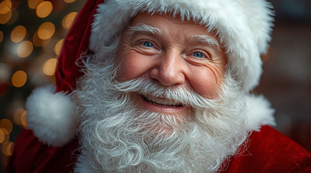 Portrait of a smiling Santa Claus. Christmas. New Year.の素材