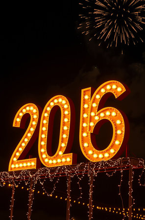 the light bulb, Happy new year 2026の素材