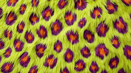 Colorful leopard fur as a background, close-up.の素材