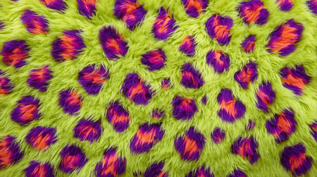 Colorful artificial fur as a background. Close-up view.の素材
