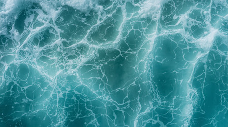 Abstract background of blue water with cracks in it. 3d renderingの素材