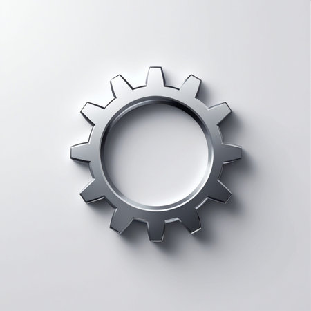 Gear icon on the white background. Vector illustration. Eps 10.の素材
