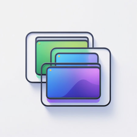 Colorful 3D buttons on a white background. Vector illustration.の素材