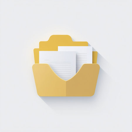 Folder web icon, vector illustration. Flat design style with long shadowの素材