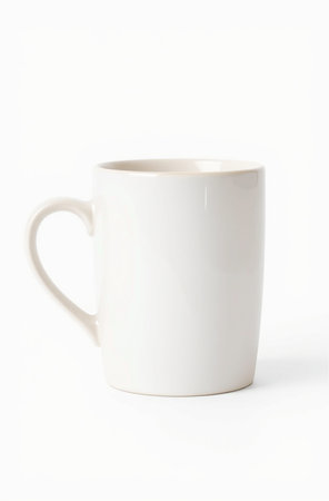 Coffee cup isolated on white background, clipping path included.の素材