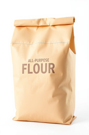 A package of Flour. Flour is produced by The Coca-Cola Company.の素材