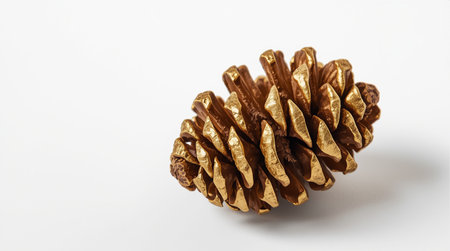 Pine cone isolated on white background. Christmas and New Year concept.の素材