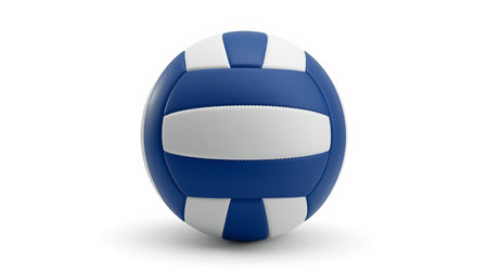Volleyball ball isolated on white background. 3D rendering.の素材
