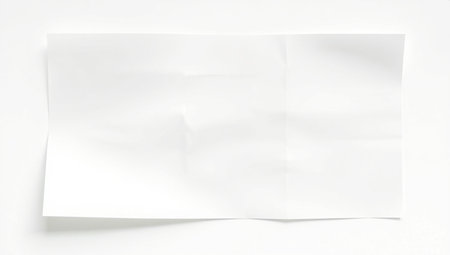 close up of a white note paper on white background with clipping pathの素材