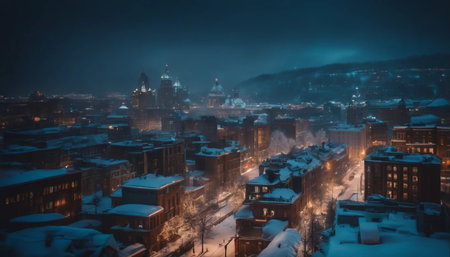 View of the old town of Gdansk, Poland in winter.の素材
