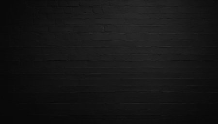 Black brick wall texture background. Dark grunge brick wall texture backgroundの素材