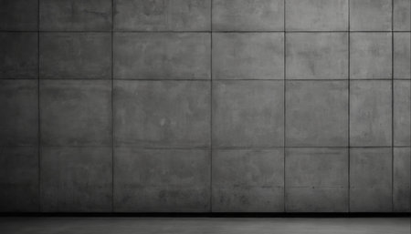 3d rendering of gray concrete wall and floor in empty room.の素材