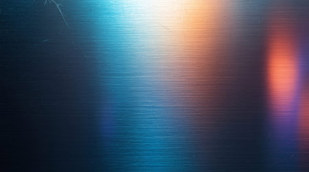 Blue metal texture background with some smooth lines in it and some reflections